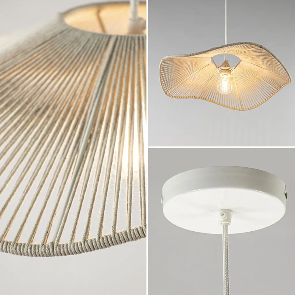 Straluma Light and Living hanglamp Rafa crème 50 cm> Eettafellampen|Light and Living