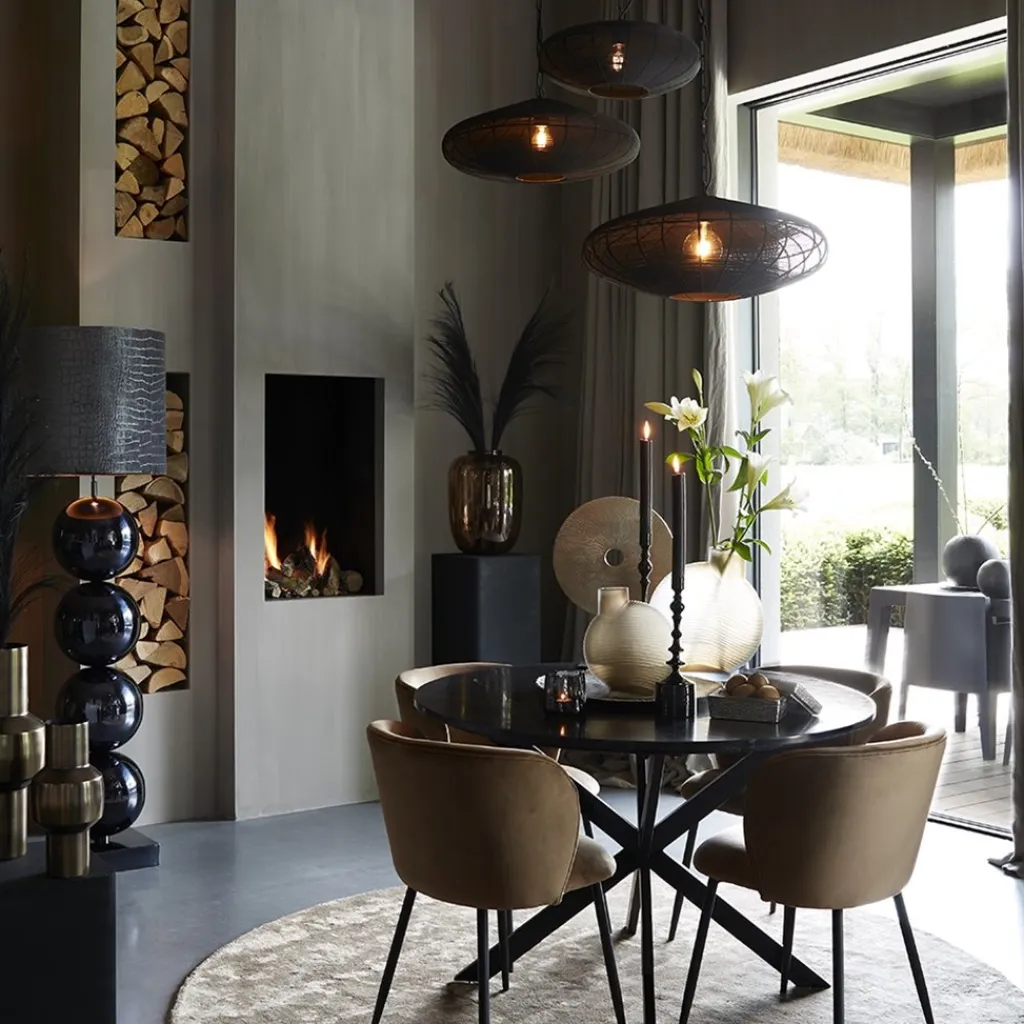 Straluma Light and Living hanglamp Bahoto mat zwart 51 cm> Hanglampen|Eettafellampen