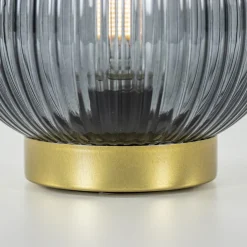 Straluma Light and Living tafellamp Tajera op batterij grijs/goud></noscript> Tafellampen|Light and Living