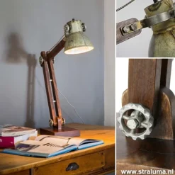 Straluma Light Living bureaulamp Ekerd hout-staal><noscript><img width=