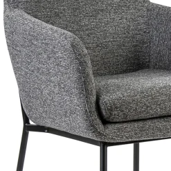 Straluma Luxe armstoel gemeleerde stof met zwarte poot><noscript><img width=