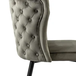 Straluma Luxe eetkamerstoel taupe met zwarte poot></noscript> Eetkamerstoelen