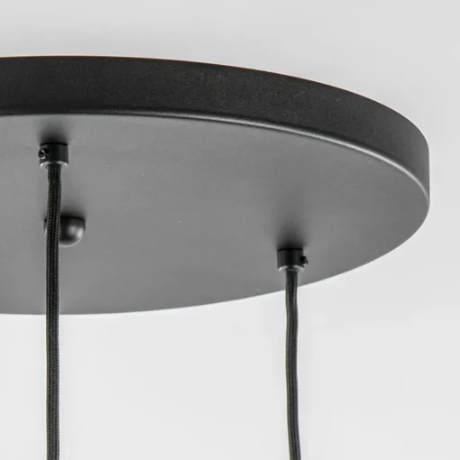 Straluma Luxe 3-lichts hanglamp rond met smoke glazen kappen> Pendel Lampen|Woonkamerlampen