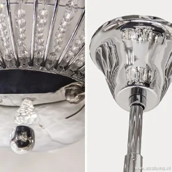 Straluma Luxe ronde hanglamp kristal met chroom><noscript><img width=