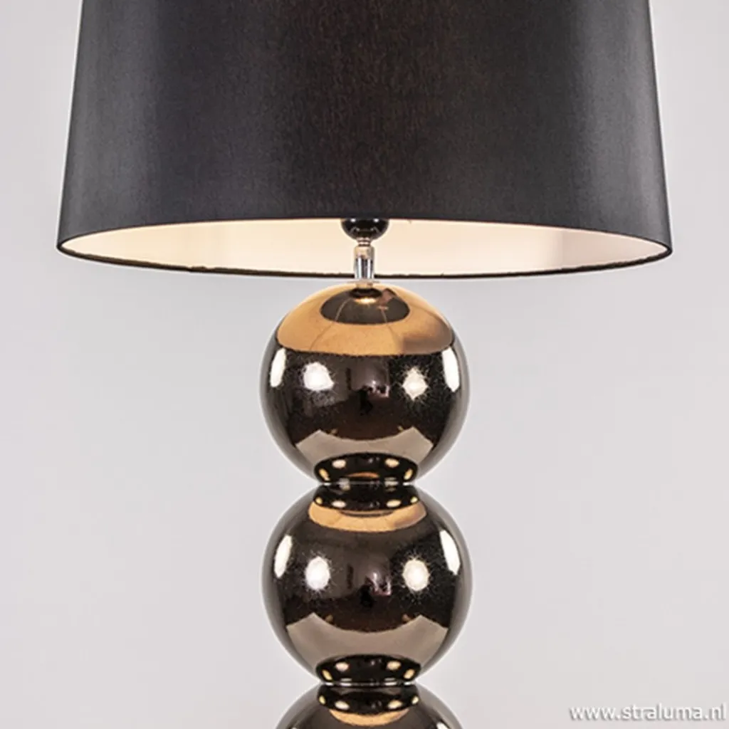 Straluma Luxe tafellamp bol brons exclusief kap> Schemerlampen|Slaapkamerlampen