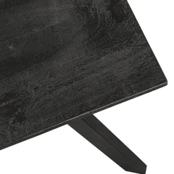 Straluma Mango houten eettafel 140x80 cm zwart></noscript> Eettafels