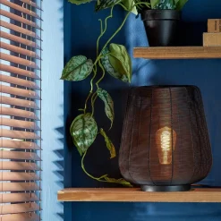 Straluma Mat zwarte draad tafellamp Adeta><noscript><img width=