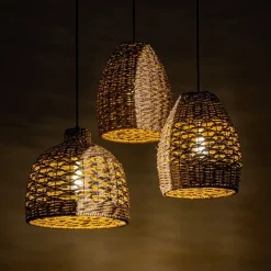 Straluma Mat zwarte hanglamp met touw><noscript><img width=