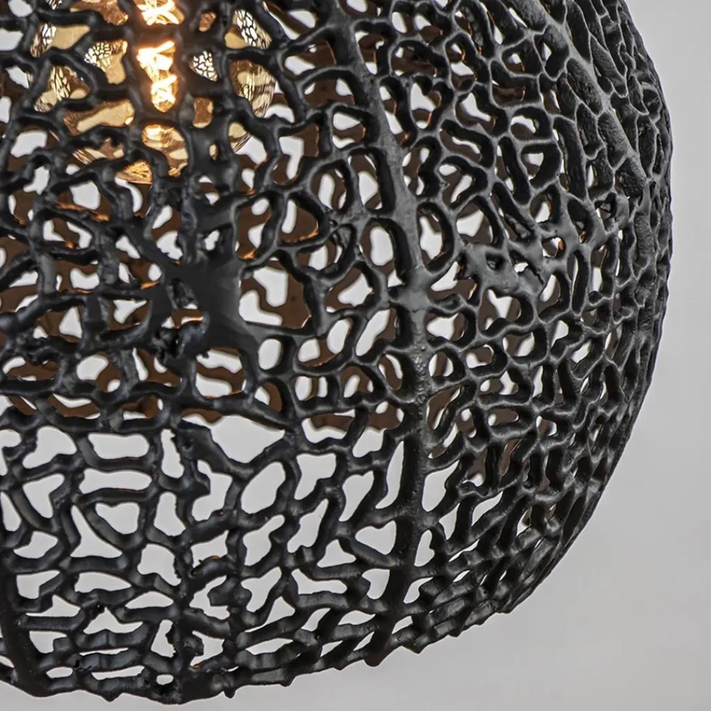 Straluma Mat zwarte hanglamp Sinula Light and Living> Light and Living|Woonkamerlampen