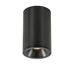 Straluma Mat zwarte opbouwspot rond IP54 badkamer/buiten> Buitenlampen|Opbouwspots