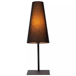 Straluma Mat zwarte tafellamp inclusief zwarte kap><noscript><img width=