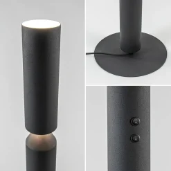 Straluma Mat zwarte vloerlamp up+down></noscript> Design Verlichting