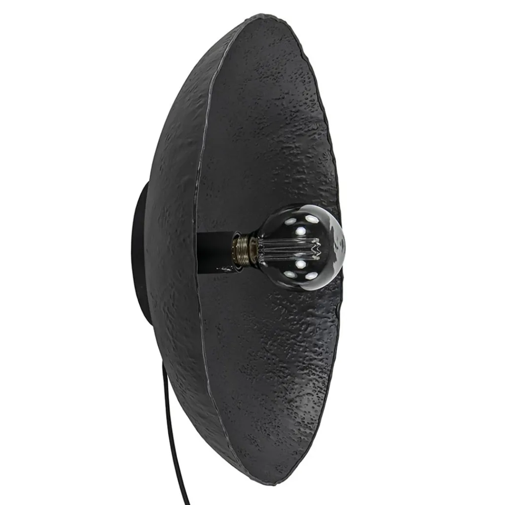 Straluma Mat zwarte wandlamp Neva inclusief snoer> Wandlampen|Light and Living