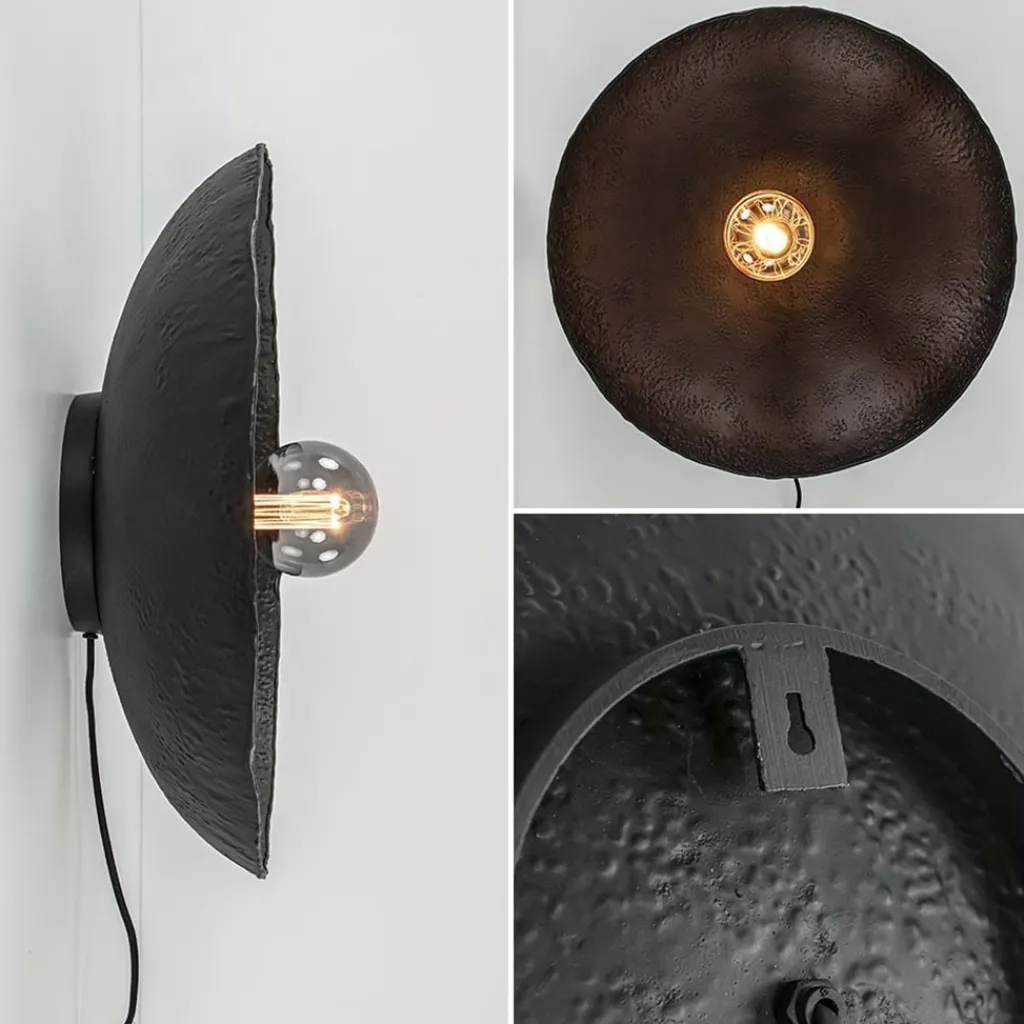 Straluma Mat zwarte wandlamp Neva inclusief snoer> Wandlampen|Light and Living