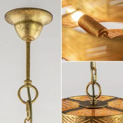 Straluma Metalen robuuste hanglamp ambachtelijk brons rond><noscript><img width=