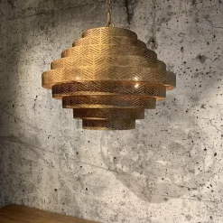 Straluma Metalen robuuste hanglamp ambachtelijk brons rond><noscript><img width=