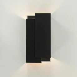 Straluma Metalen wandlamp zwart met overlap></noscript> Wandlampen|Design Verlichting