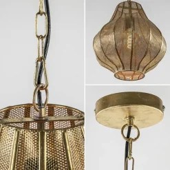 Straluma Micha grote goud hanglamp oosters landelijk Light & Living><noscript><img width=