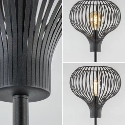 Straluma Modern zwarte vloerlamp met draad kap><noscript><img width=