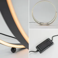 Straluma Moderne design vloerlamp LED dimbaar zwart><noscript><img width=