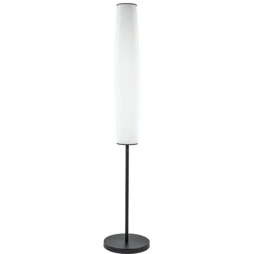 Straluma Moderne design vloerlamp zwart met opaal glas dim to warm> Vloerlampen|LED Vloerlampen