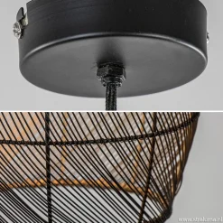 Straluma Moderne draad hanglamp Meya zwart met goud><noscript><img width=