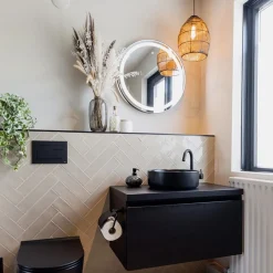 Straluma Moderne draad hanglamp Meya zwart met goud><noscript><img width=
