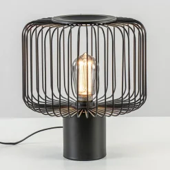 Straluma Moderne draad tafellamp mat zwart><noscript><img width=