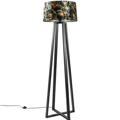 Straluma Moderne lampvoet mat zwart exclusief kap> Vloerlampen|Lampenvoeten