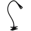 Straluma Moderne LED klemlamp zwart inclusief dimbaar LED> Woonkamerlampen|Tienerkamerlampen