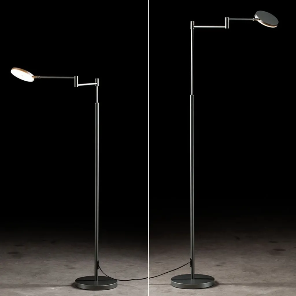 Straluma Moderne LED leeslamp vloerlamp antraciet> Vloerlampen|Leeslampen