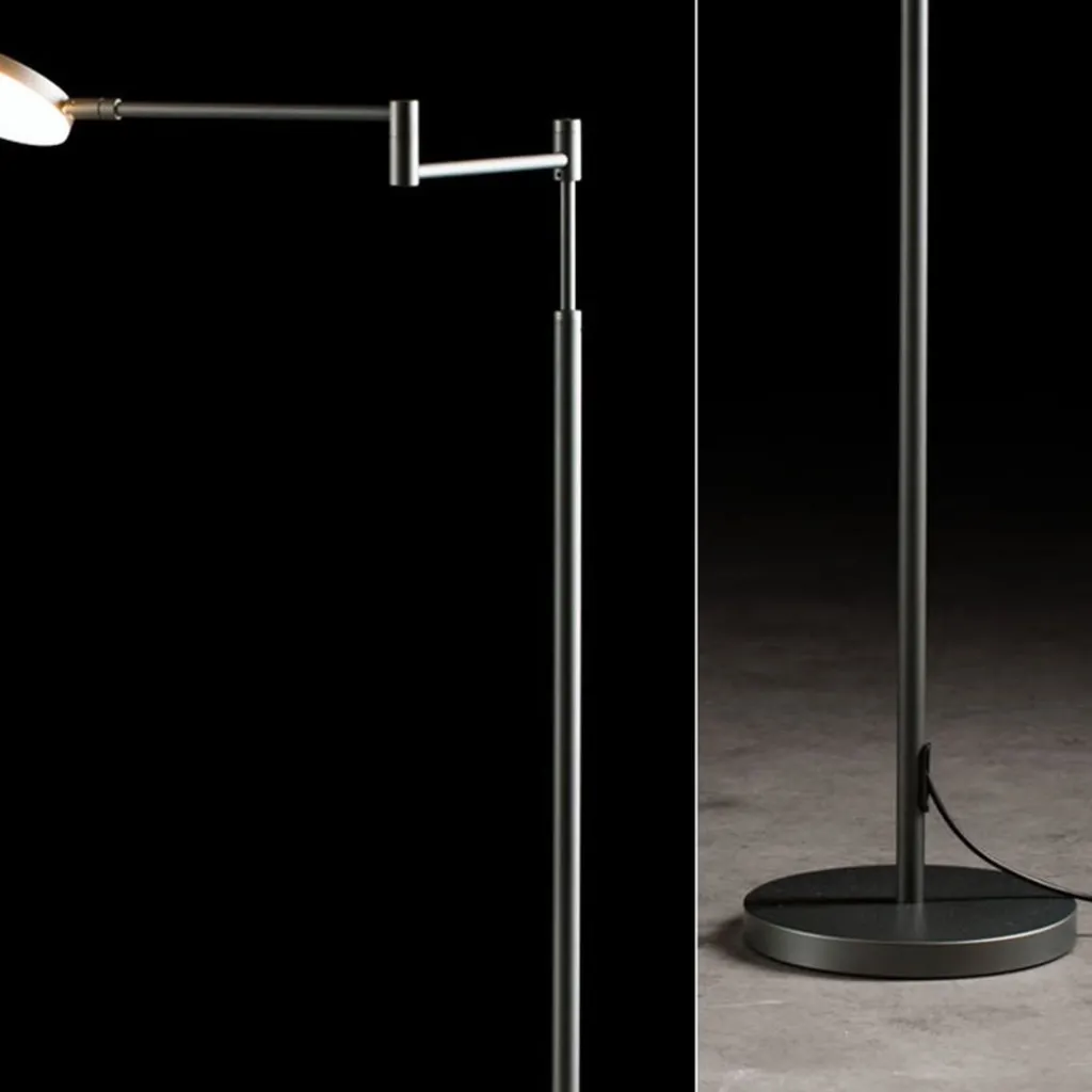 Straluma Moderne LED leeslamp vloerlamp antraciet> Vloerlampen|Leeslampen