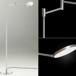Straluma Moderne LED leeslamp vloerlamp aluminium mat><noscript><img width=