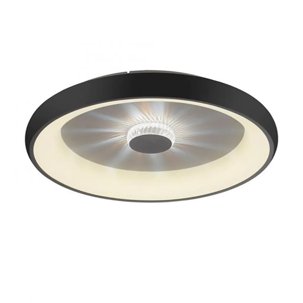Straluma Moderne LED plafondlamp met kristaleffect zwart> Plafondlampen|Wandlampen