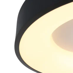 Straluma Moderne LED plafonnière zwart rond 30 cm><noscript><img width=