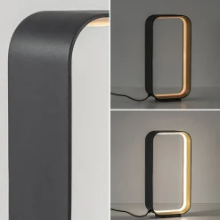 Straluma Moderne LED tafellamp zwart/goud klein><noscript><img width=