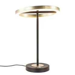 Straluma Moderne LED tafellamp zwart/goud dimbaar><noscript><img width=