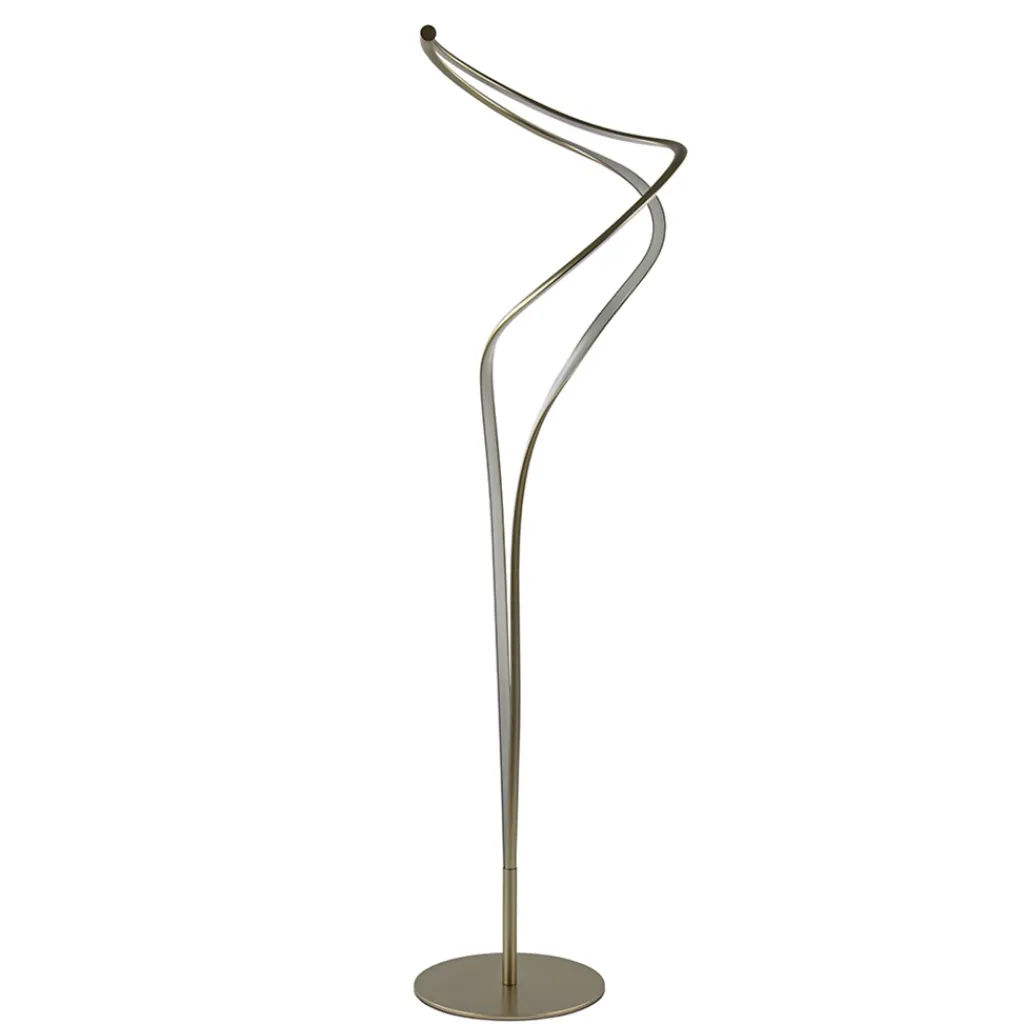Straluma Moderne LED vloerlamp goud dimbaar> Vloerlampen|Woonkamerlampen