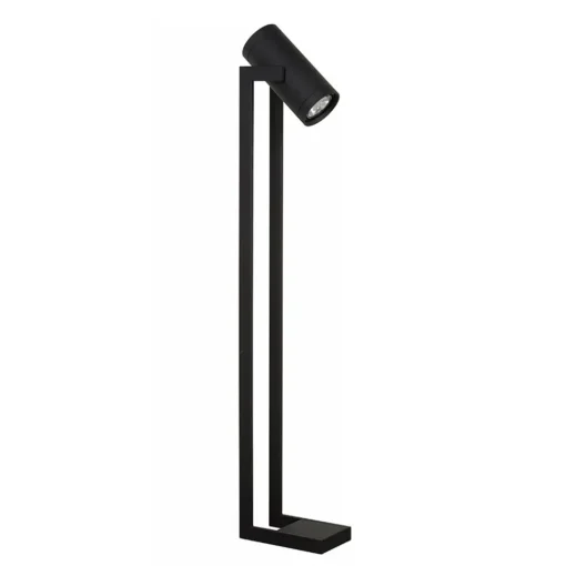 Straluma Moderne LED vloerlamp mat zwart met kantelbare spot> Vloerlampen|LED Vloerlampen