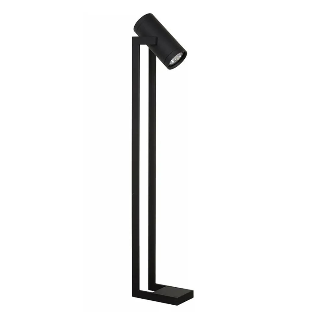 Straluma Moderne LED vloerlamp mat zwart met kantelbare spot> Vloerlampen|LED Vloerlampen