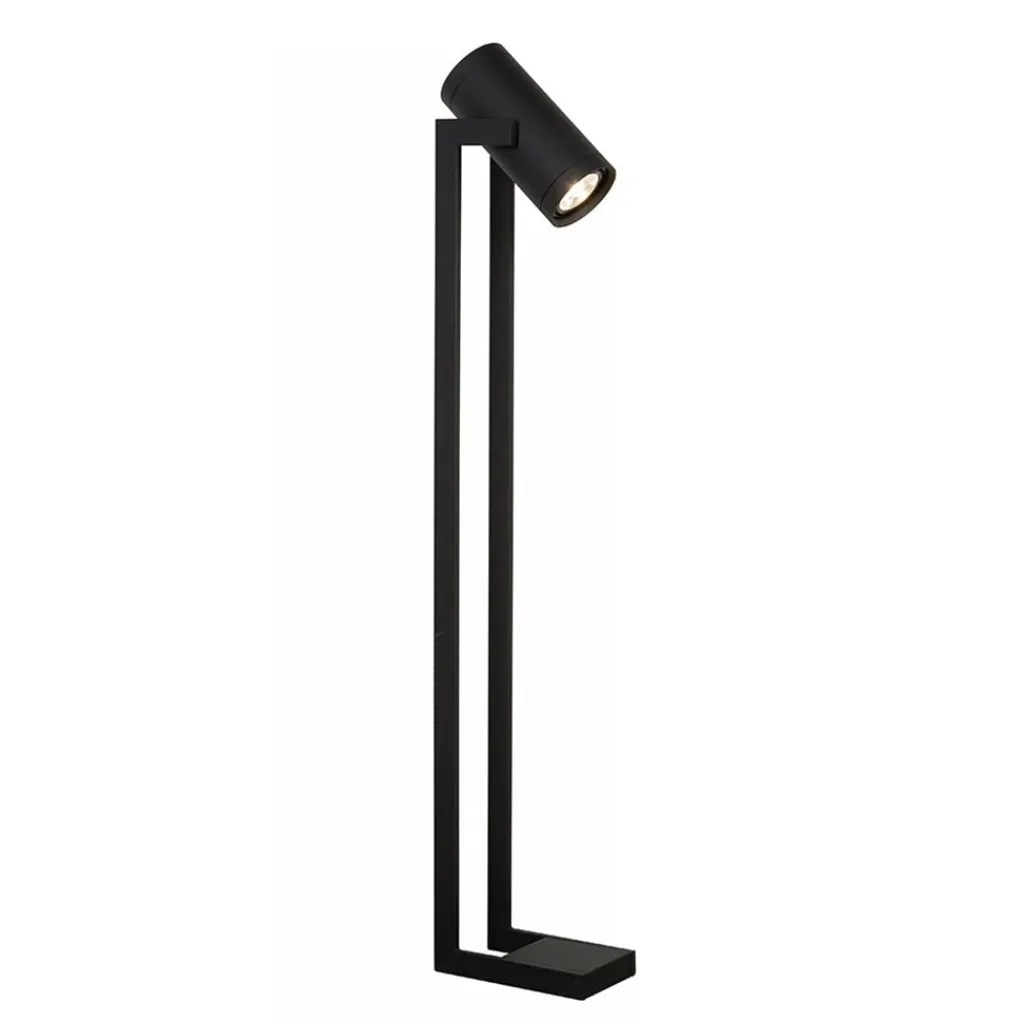Straluma Moderne LED vloerlamp mat zwart met kantelbare spot> Vloerlampen|LED Vloerlampen