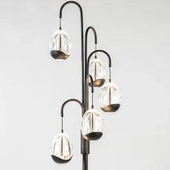 Straluma Moderne LED vloerlamp zwart met helder glas><noscript><img width=