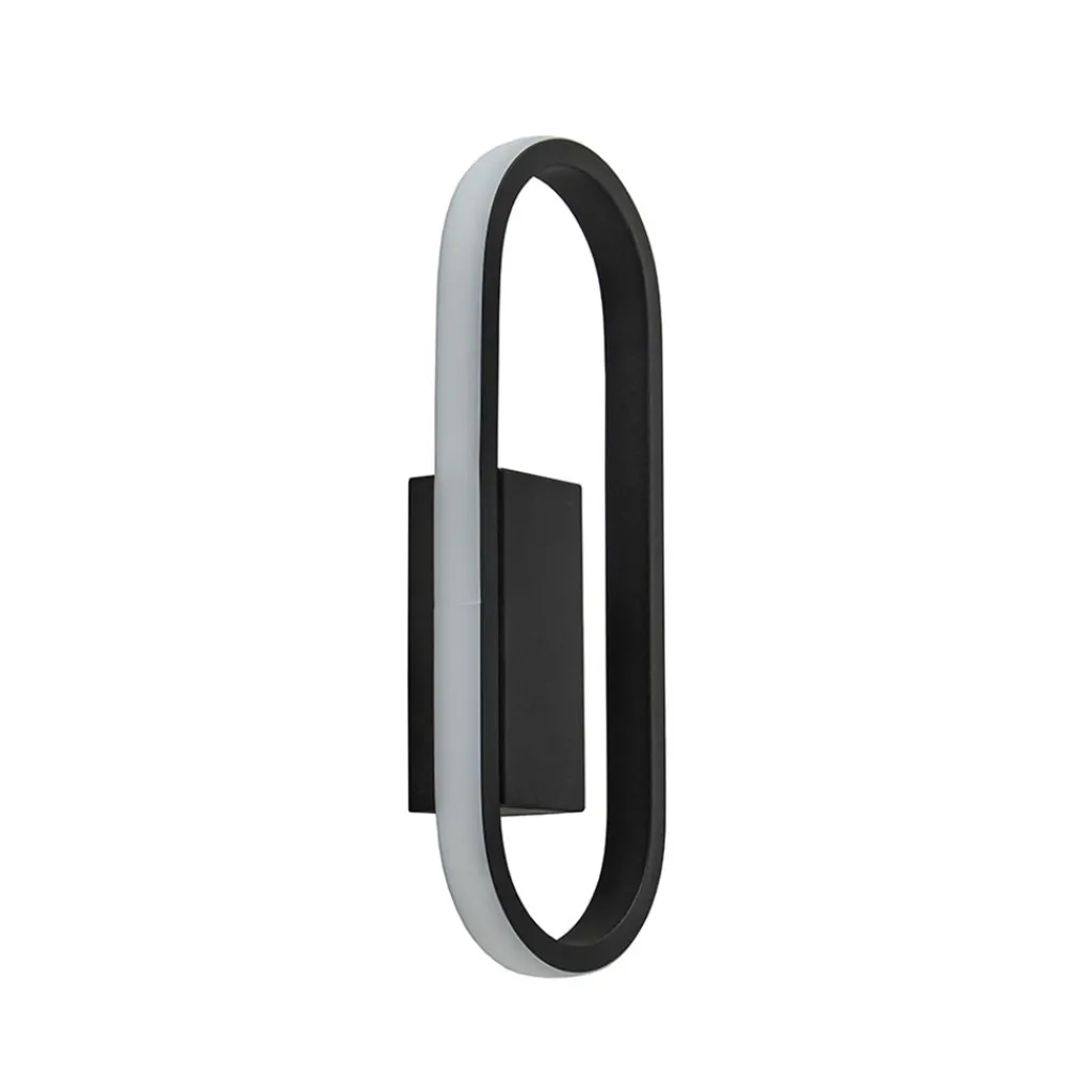 Straluma Moderne LED wandlamp zwart> Plafondlampen|Wandlampen