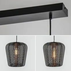 Straluma Moderne 3-lichts eettafelhanglamp Adeta mat zwart><noscript><img width=
