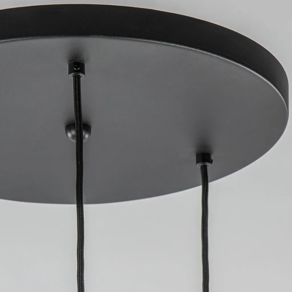 Straluma Moderne 3-lichts hanglamp zwart exclusief bronnen> Pendel Lampen|Woonkamerlampen
