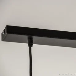 Straluma Moderne 3-lichts hanglamp zwart metaal><noscript><img width=