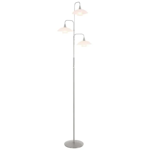 Straluma Moderne 3-lichts LED vloerlamp geborsteld staal> Vloerlampen|LED Vloerlampen