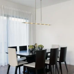 Straluma Moderne nikkel LED hanglamp met helder glas dimbaar></noscript> Hanglampen|Eettafellampen