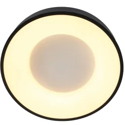 Straluma Moderne plafondlamp zwart met geïntegreerd LED><noscript><img width=