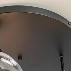 Straluma Moderne plafondlamp zwart met 20 cm helder glas><noscript><img width=